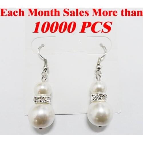 Woman simulated pearl earrings for womanJewelry factory wholesale sales
