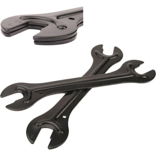 2pcs Carbon Steel Bike Cycle Head Hub Tool Wrench Axle Open Spanner Cone Repair Bicycle End bicycle accessories