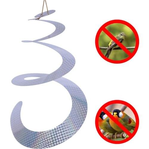 1 Pc Bird Scare Tape Reflective Pigeons Ribbon Repellent Tape Deterrent Tapes Discs Control Bird Scarer PVC Pest Control