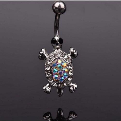 2016 New Cute Tortoise Body Piercing Jewelry Navel Ring Belly Button Rings Industrial Pircing Bijoux Pirsing Women Ombligo