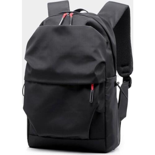 2020 Men Backpack for 15.0 Inches Laptop Large Capacity Stundet Backpacks Pleated Casual Style Bag Water Repellent