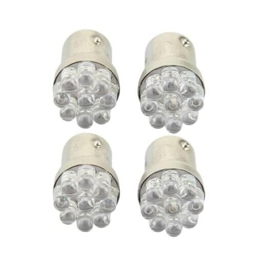4 x 1157 BA15S 9 LED Car Park Light Brake Light Flasher Taillight red 12V
