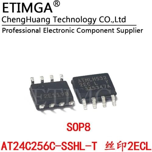 5PCS/LOT Original AT24C256C-SSHL-T 2ECL 24C256