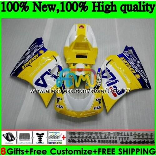 748 853 For DUCATI 916 996 Blue yellow 94 95 96 97 98 99 02 71BS.5 998 S R 1994 1995 1996 1997 1998 1999 00 2001 2002 Fairing