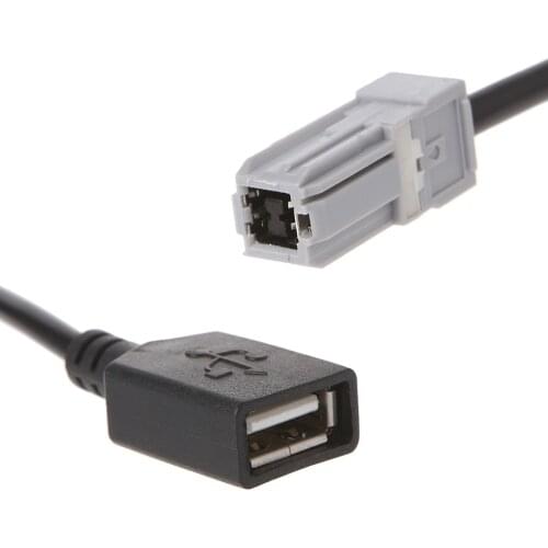 Car Aux Audio Media Wire To USB Adapter Conector For Toyota RAV4 EZ Verso Camry