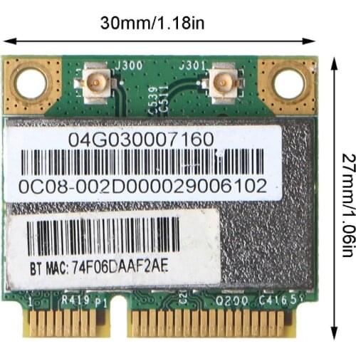 Wireless Card for Bcm94313HMGB AW-NB047H Half Mini Pci-e Wifi Net-work Card Q81F