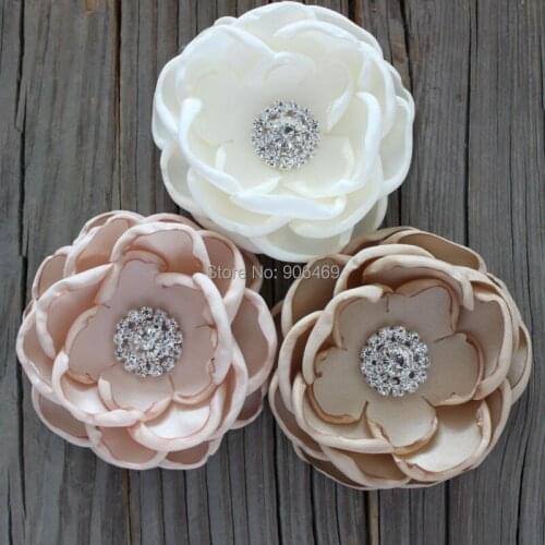 Wedding hair flower bridal accessories Wedding hair flower Bridal Fabric burn singed flowers gilr/kis hair flower
