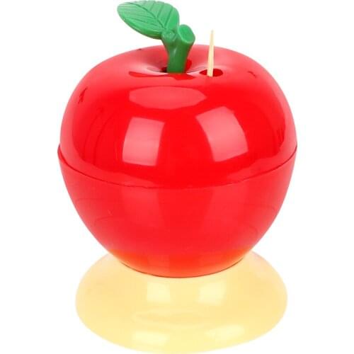 Toothpick Holder Creative Toothpick Box Plastic Press Type Fruit Apple Shape Automatic