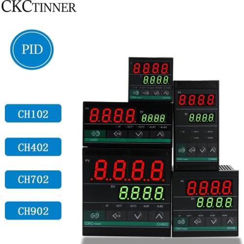 Dual Output SSR and Relay CH102 CH402 CH702 CH902 Two Relay Output LCD Digital PID Intelligent Temperature Controller48-240V AC