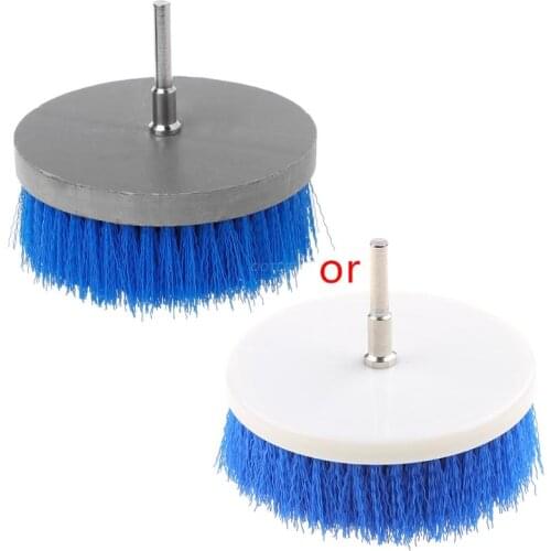 OOTDTY 100mm Electric Drill Powered Scrub Heavy Duty Cleaner Brush For Cleaning Carpet Sofa Wooden Furniture
