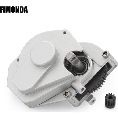FIMONDA Metal Transmission with Pinion Gear Gearbox Internal Gears for 1/24 RC Crawler Axial SCX24 90081 C10 B-17 Truck Upgrade