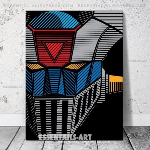 Mazinger Z Design Anime Poster Decoration Print Picture Wall Art Canvas Bedroom Study Living Room Home Decor Painting