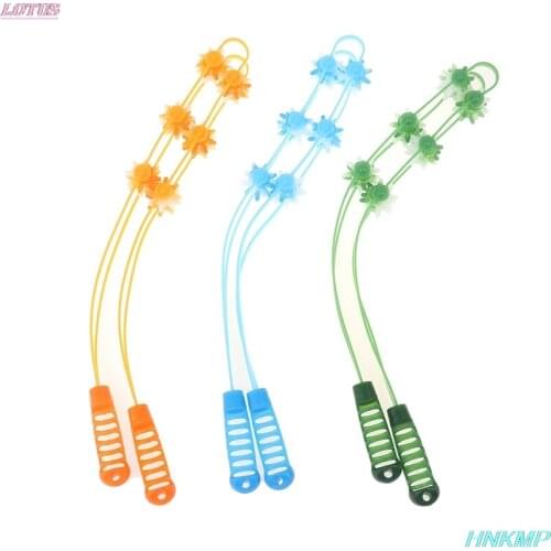 Multi Functional Body 6 Balls Massager Back Puller Strip Type Handheld Portable Plastic Roller Massage Shoulder Back Neck Waist