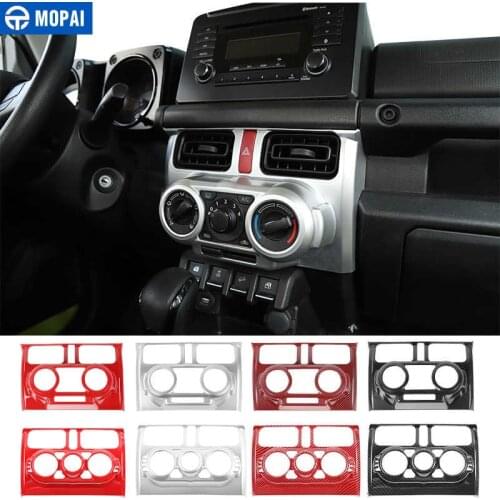 MOPAI Interior Accessories for Suzuki Jimny Manu Auto Car Air Conditioning Control Panel Decorate Cover for Suzuki Jimny 2019