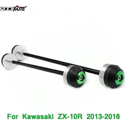 Motorcycle POM Axle Fork Crash Sliders For KAWASAKI ZX-10R ZX10R 2013-2016 Front Rear Wheel Protector Circle Decoration
