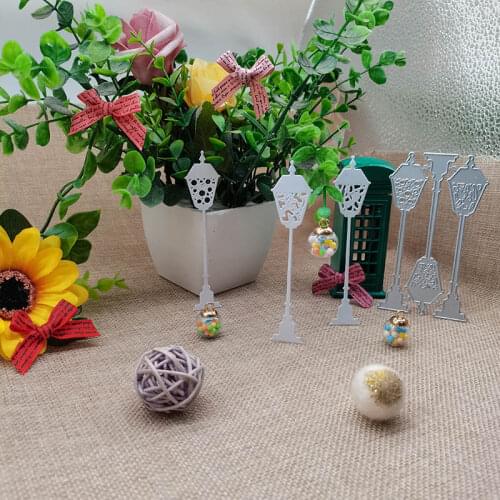 60*100mm 3pcs Street lamp new Metal Cutting Dies Scrapbooking DIY Album Paper Card Craft Embossing stencil Dies