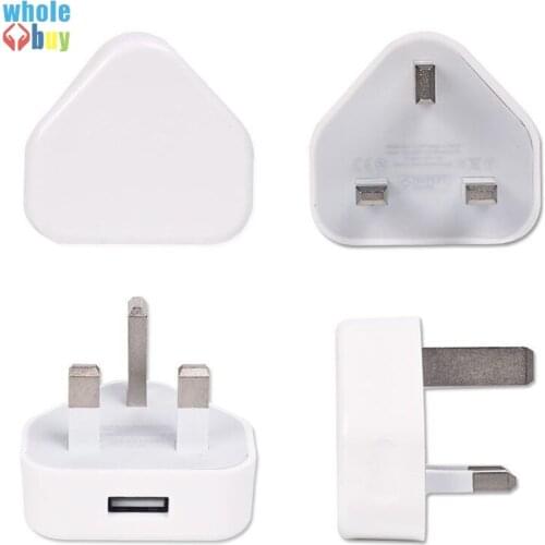 OEM TOP Good quality White UK Plug USB Charger AC Wall charger usb Power Adapter Charger for iPhone freeshipping 200pcs/lot