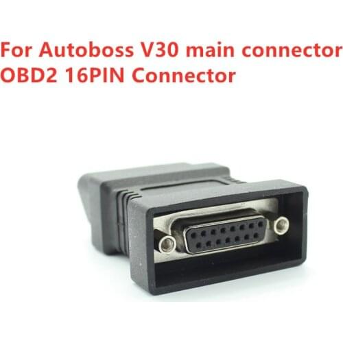 Main Test OBDII 16pin Interface For Autoboss V30 Elite Car Diagnostic Scanner 16 Pin obd2 Male to 15PIN Port Connector Adapter