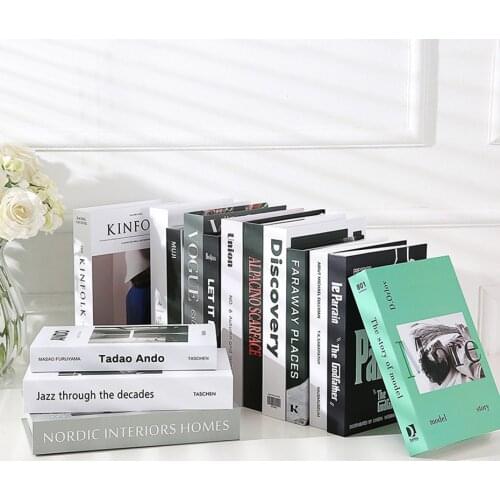 Luxury Home Decoration Storage Box Modern Home Decoration Fake Book Hotel Club Model Room Beautiful Fake Book Fashion Home Decor