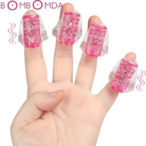 Adult Sex Toy Finger Vibrator Nipple Clitoris Stimulator Dildo Mini Jumping Eggs Sex Toys For Women Waterproof Vaginal Massager