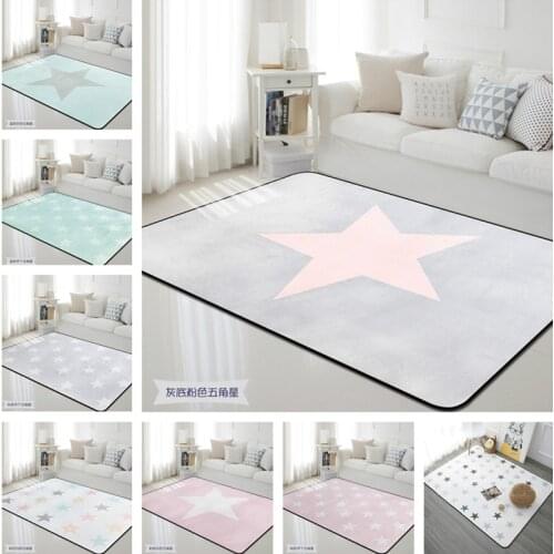 The Nordic star carpet kids livingroom and bedroom area rug thick soft baby play rug leisure bed carpet blankets tapete