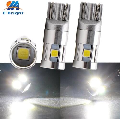 2X W5W T10 Canbus 3030 5 SMD Led Bulb White 9-28V DC For Tail Light Parking Light Cars Indicator Amber Pink Ice blue NO ERROR