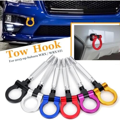 Universal Car Tow Towing Hook Ring Racing Aluminum Front Rear for Subaru WRX STI BRZ 2015-up