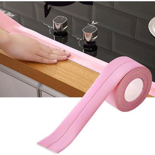 Waterproof Self Adhesive Tape Anti Moisture Kitchen Ceramic Stickers Home Decor PVC Bathroom Furniture Wall Corner Stickers