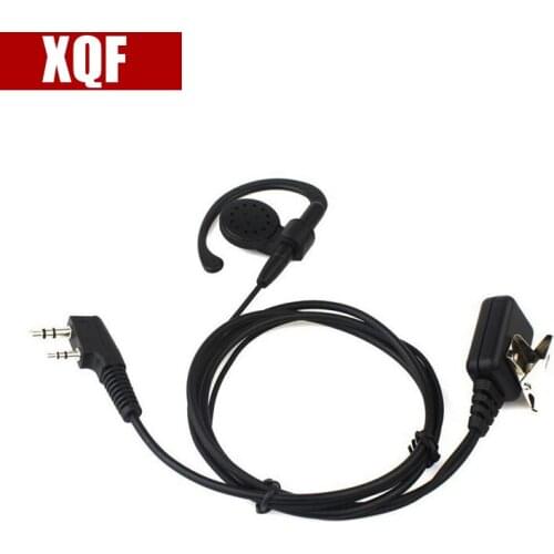 XQF 2-PIN Ear-Hook Earpiece Headset for Kenwood Puxing WEIERWEI Wouxun Baofeng Two Way Radio