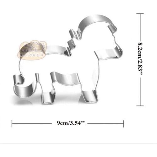 1pcs patisserie reposteria Cookware Cartoon Horse Metal Cookie Cutter Biscuit Mould Fondant Cake Decorating Tools Kitchen Mold