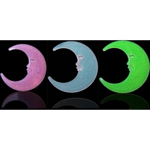 1pcs Luminous Moon Wall Decor Stickers For Kids Room Baby Nursery Home Decoration Wall Decals Glow In The Dark Bedroom Ceiling