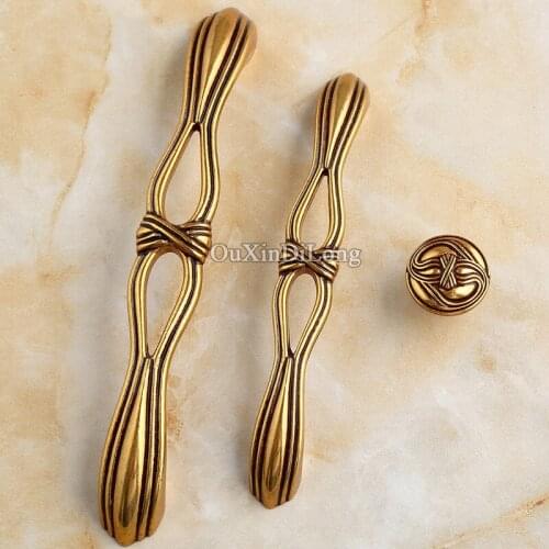 10PCS European Antique Kitchen Door Furniture Handles Cupboard Wardrobe Drawer Wine Cabinet Pulls Handles and Knobs