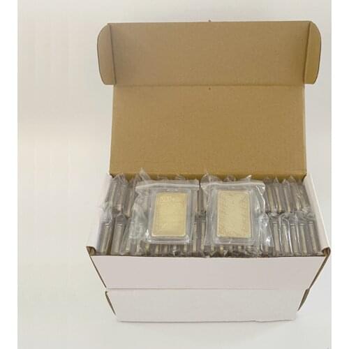 100pcs/50pcs Fine Gold 9999 1 Ounce Troy Johnson Matthey Assayer & Refiners With Display Case