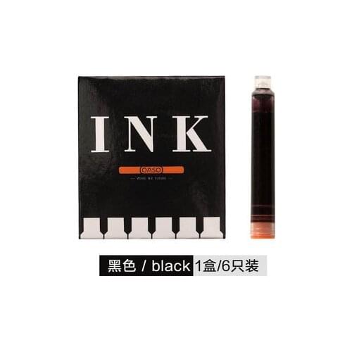 12pcs Ink Cartridge Non Carbon Blue-black Blue Black 6pcs/box Portable Ink Cartridges for OASO 007 Fountain Pen School Supplies