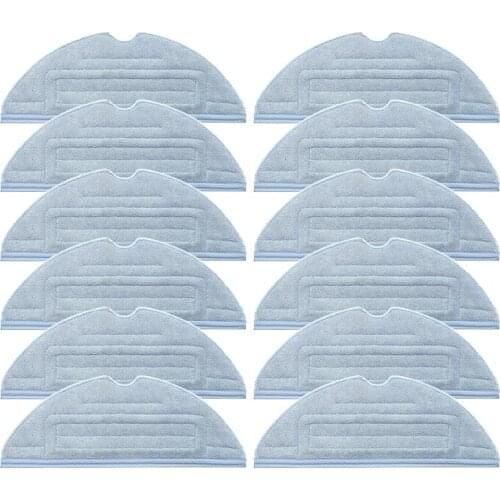 12Pcs Replacement Mop Cleaning Cloth for Roborock S7/T7/T7 Plus Robot Vacuum Cleaner Spare Parts