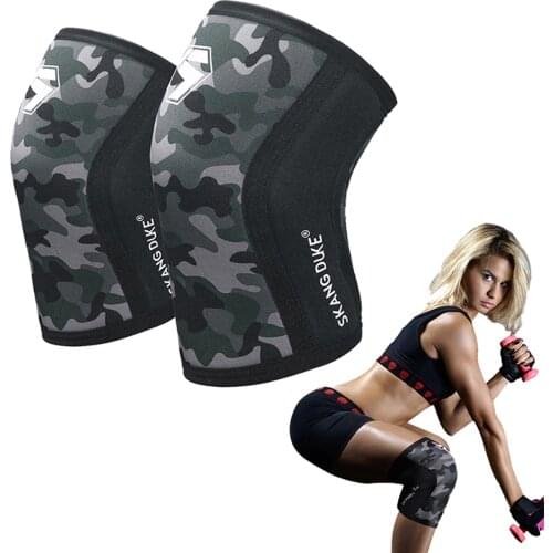 7MM Compression Crossfit Knee Pads Protection Men Women Sports Weightlifting Volleyball Snowboard Work Warmer Knee Brace Support