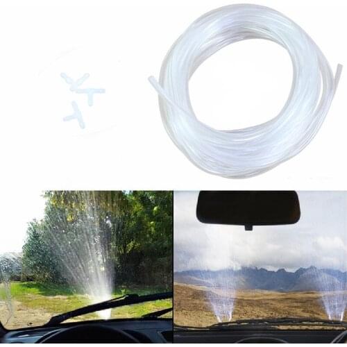 Car Windscreen Wipers Hose 1/2/5/10M Soft Pipe Wiper Blade Glass Water Nozzle Tube With Connectors Universal Vehicle Accessories