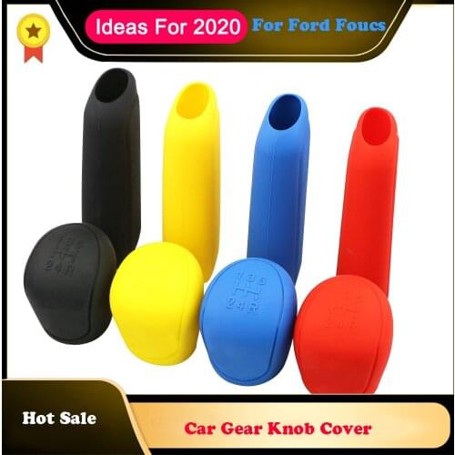 2pcs Car Gear Shift Knob Cover For Ford Focus 9-13 Hand Brake Cover HandBrake Covers Case For Dropshipping