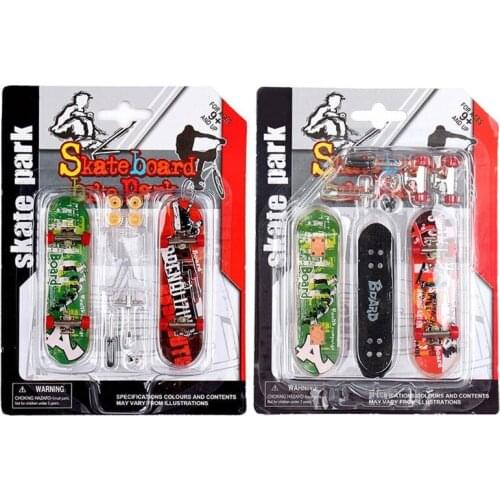 DIY Assembly Mini Finger Skateboard Deck Truck Skate Park Board Boy Kids Children Present