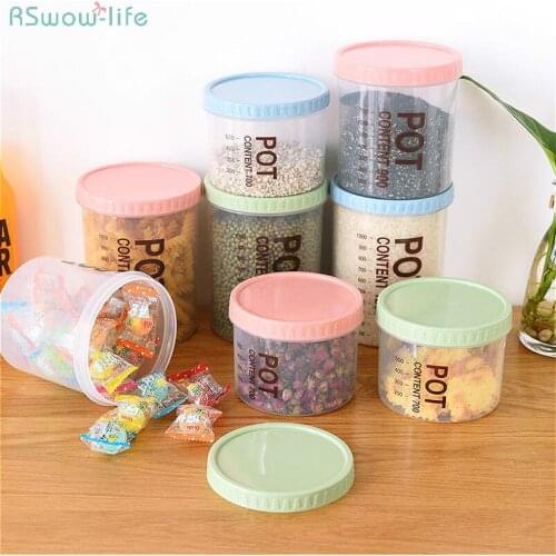 Kitchen Transparent Sealed Tank Plastic Household Grain Tank Receiving Box Food Storage Tank Food Storage Container Set PP Box