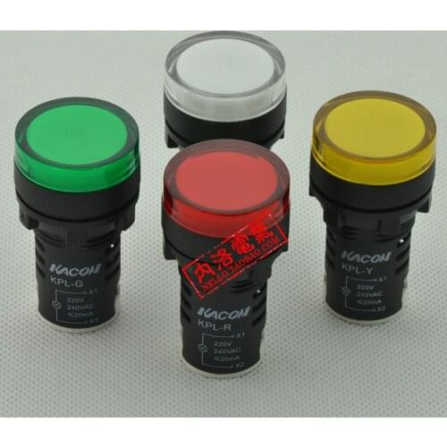 [SA]Korea Kaikun KACON 22mm integral indicator KPL- * A2 LED DC24V WHITE YELLOW GREE RED AC220V original--20pcs/lot