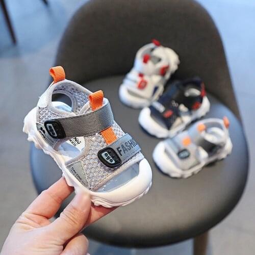 Baby Boys Girls Sandals 2020 Summer Infant Toddler Shoes Soft Bottom Non-slip Anti-collision Sandals Kids Children Beach Shoes
