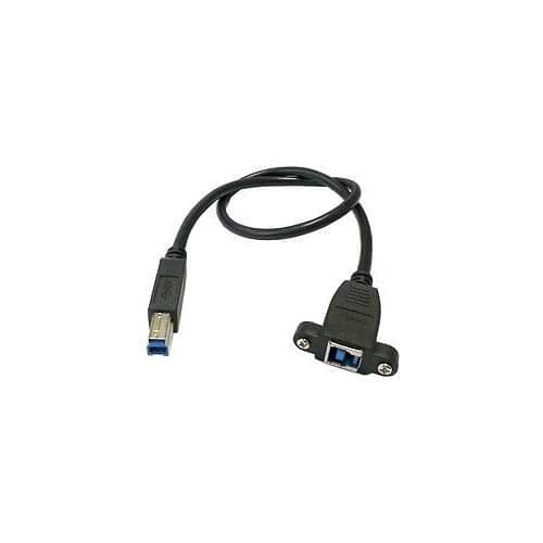 Xiwai Super Speed USB 3.0 Back Panel Mount Female to Male B Type Extension Cable 0.5M