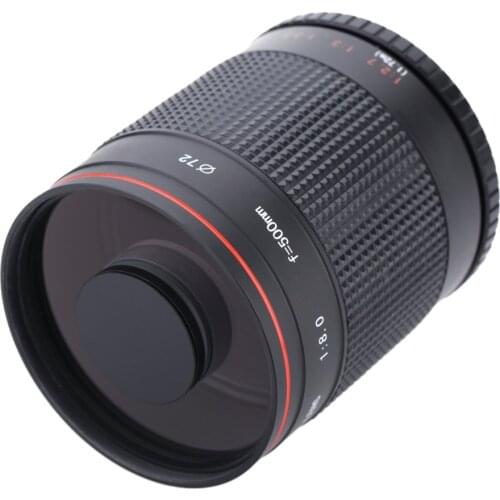 500mm f/8.0 Camera Telephoto Manual Mirror Lens + T2 Mount Adapter Ring for Canon 1200D 760D 750D 650D 600D 70D 60D 5DII 7D DSLR