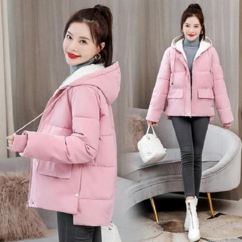 Winter Fashion Outwear Casual Jackets Solid Tops All-Match Fresh Stylish Warm Women Coat Loose Thicken