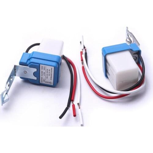 2Pcs AS-10 AC / DC 12V Auto On/Off Photocell Street Light Lamp Photoswitch Sensor Switch