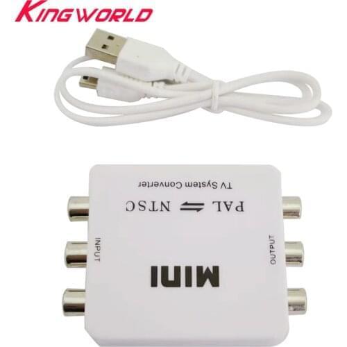 20pcs Portable NTSC TO PAL or PAL to NTSC Bi-directional Convertor Dual-Way TV Format Video System Converter