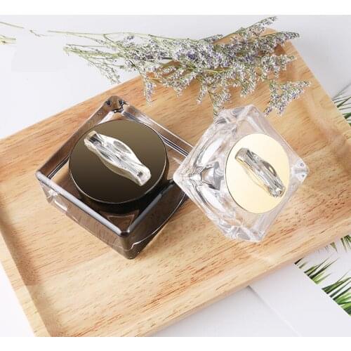 300pcs/lot 15/30g Square Acrylic Jar White Black Jar Container Empty Cream Jar Cosmetic Packaging Bottle Face CreaMakeup Bottles