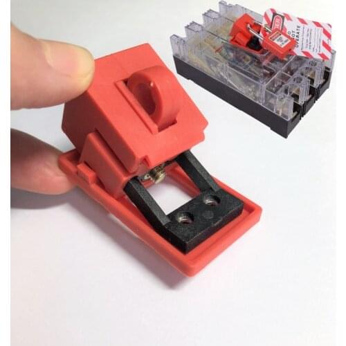 5pcs/lot ,Clamp-On Breaker Lockout for 120V-277V Breaker lockout lock dogs,versatile lockout safety circuit breaker lock