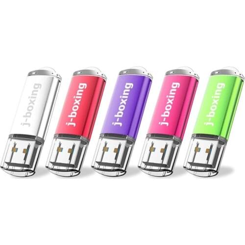 5 X 64GB USB 3.0 Flash Drives 128gb Flash Drive 3.0 Rectangle Thumb Drives USB Drive 3.0 High-Speed 128GB Pen Drives Multicolour